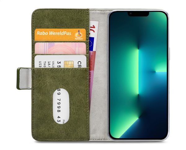 Mobilize Elite Gelly Wallet Book Case Apple Iphone 13 Pro Max Green - Afbeelding 4