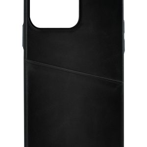 Senza Pure Leather Cover With Card Slot Apple Iphone 13 Pro Deep Black