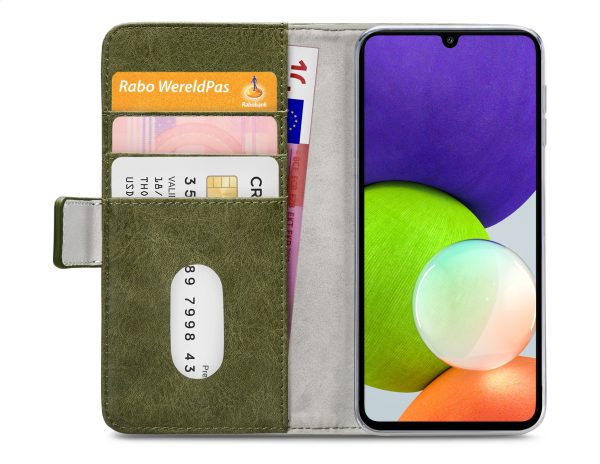 Mobilize Elite Gelly Wallet Book Case Samsung Galaxy A22 4G Green - Afbeelding 4
