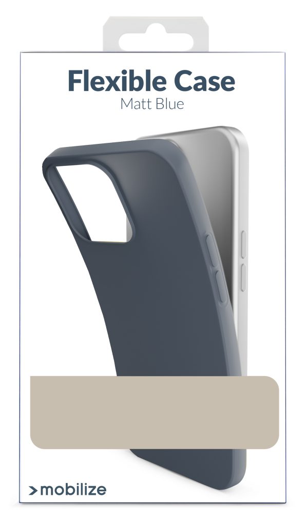 Mobilize Rubber Gelly Case Apple Iphone 13 Pro Matt Blue - Afbeelding 8
