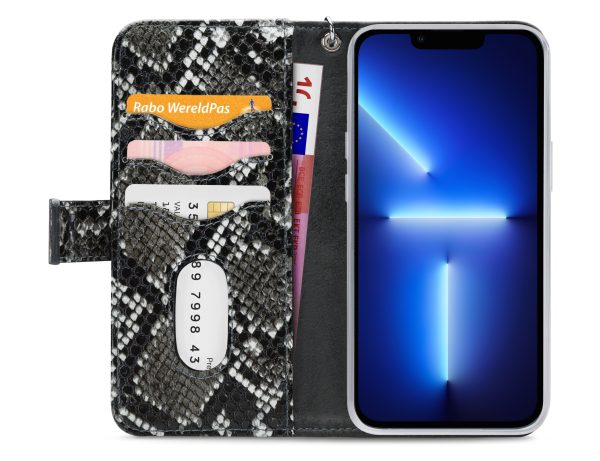 Mobilize 2In1 Magnet Zipper Case Apple Iphone 13 Pro Black/Snake - Afbeelding 3