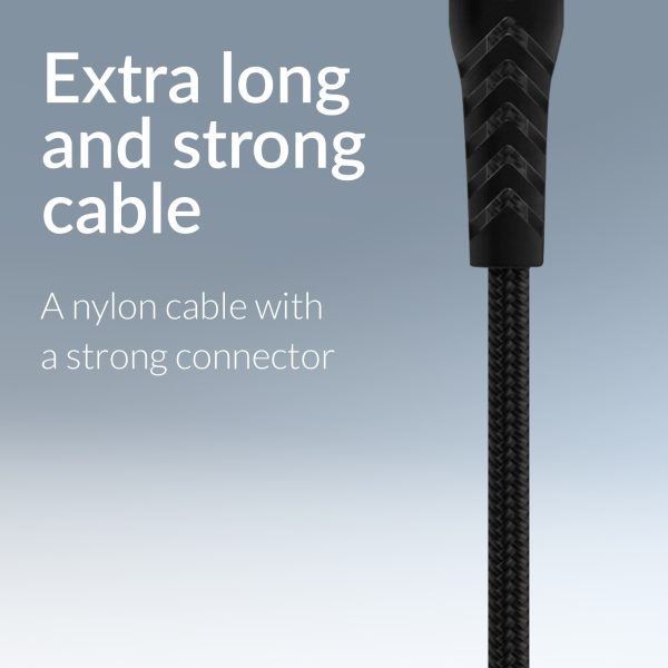 Mobilize Strong Nylon Cable Usb-C To Usb-C 1M. 100W Black - Afbeelding 5