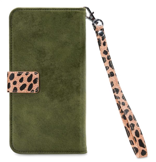 Mobilize 2In1 Magnet Zipper Case Samsung Galaxy A04S/A13 5G Olive/Leopard - Afbeelding 2