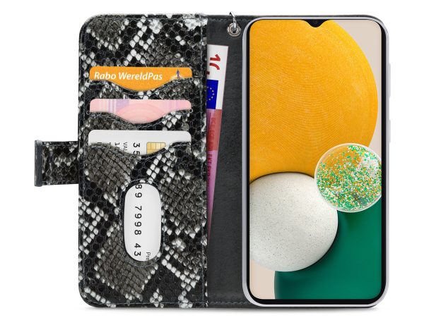 Mobilize 2In1 Magnet Zipper Case Samsung Galaxy A04S/A13 5G Black/Snake - Afbeelding 3