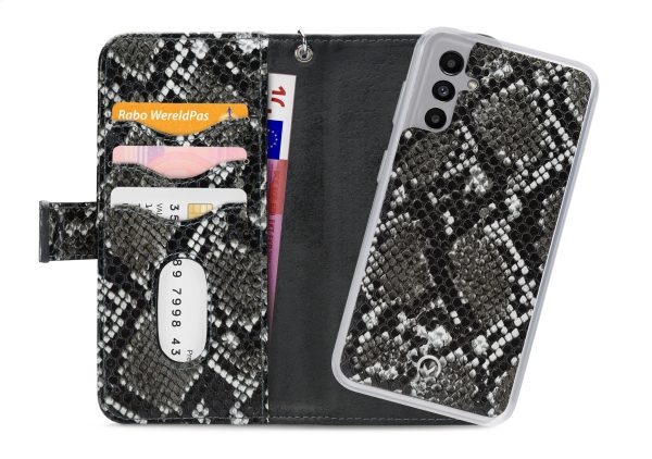 Mobilize 2In1 Magnet Zipper Case Samsung Galaxy A04S/A13 5G Black/Snake - Afbeelding 4