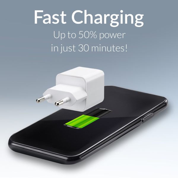 Mobilize Wall Charger Usb-C 20W With Pd + Mfi Lightning Nylon Cable 1.2M White - Afbeelding 11