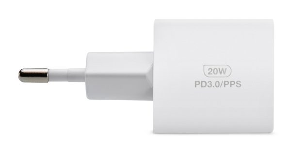 Mobilize Wall Charger Usb-C 20W With Pd + Mfi Lightning Nylon Cable 1.2M White - Afbeelding 4
