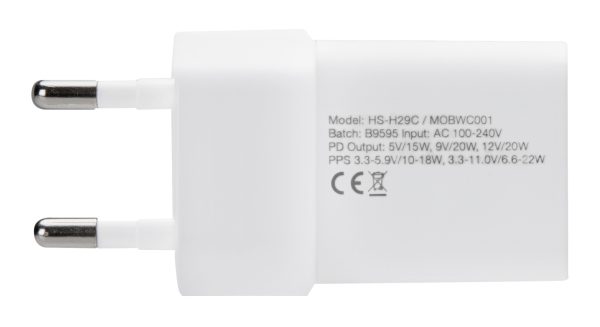 Mobilize Wall Charger Usb-C 20W With Pd + Mfi Lightning Nylon Cable 1.2M White - Afbeelding 6