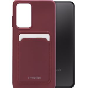 Mobilize Rubber Gelly Card Case Samsung Galaxy A23 5G Matt Bordeaux