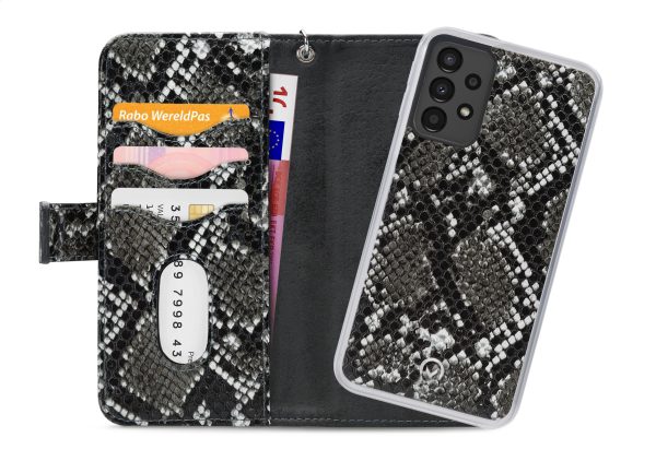Mobilize 2In1 Magnet Zipper Case Samsung Galaxy A13 4G Black/Snake - Afbeelding 4