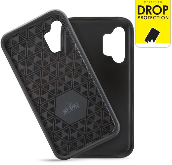 My Style Tough Case For Samsung Galaxy A13 4G Black - Afbeelding 2