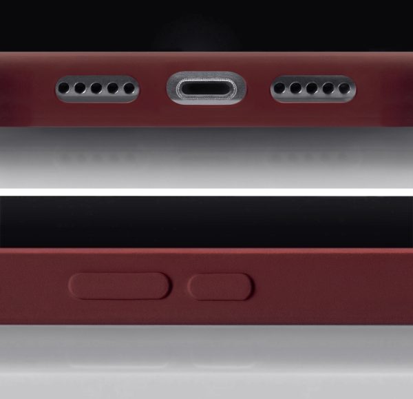 Mobilize Rubber Gelly Card Case Apple Iphone 14 Pro Max Matt Bordeaux - Afbeelding 2