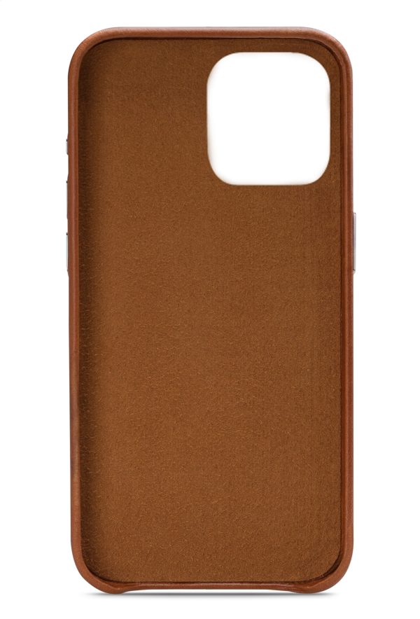 Senza Desire Leather Cover With Card Slot Apple Iphone 14 Pro Max Burned Cognac - Afbeelding 2