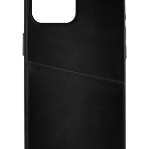 Senza Pure Leather Cover With Card Slot Apple Iphone 14 Pro Max Deep Black