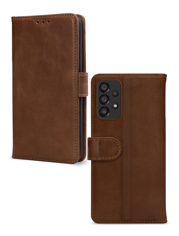 Mobilize Leather Wallet Samsung Galaxy A33 5G Brown - Afbeelding 2