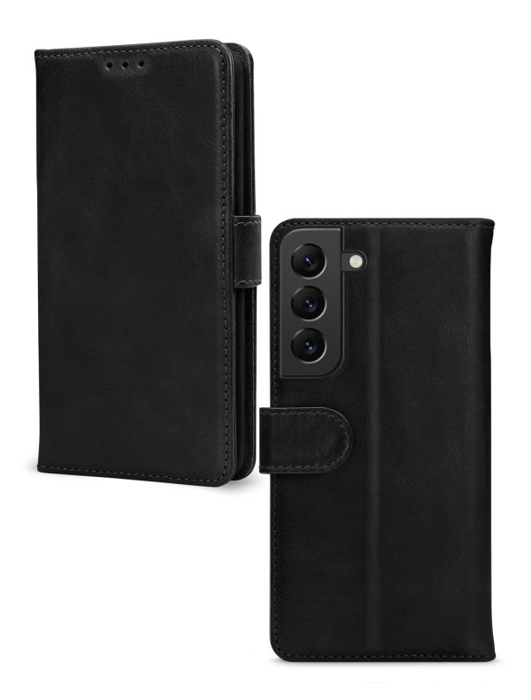 Mobilize Leather Wallet Samsung Galaxy S22 5G Black - Afbeelding 2
