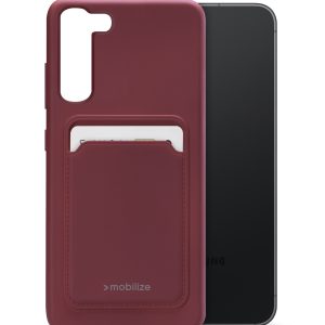 Mobilize Rubber Gelly Card Case Samsung Galaxy S23 5G Matt Bordeaux