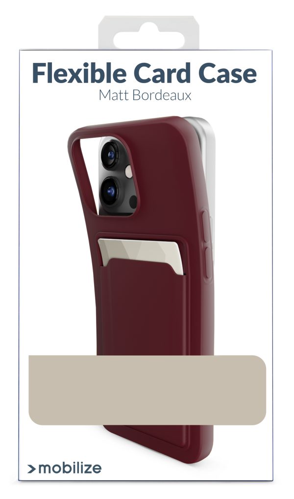 Mobilize Rubber Gelly Card Case Samsung Galaxy S23 Ultra 5G Matt Bordeaux - Afbeelding 6
