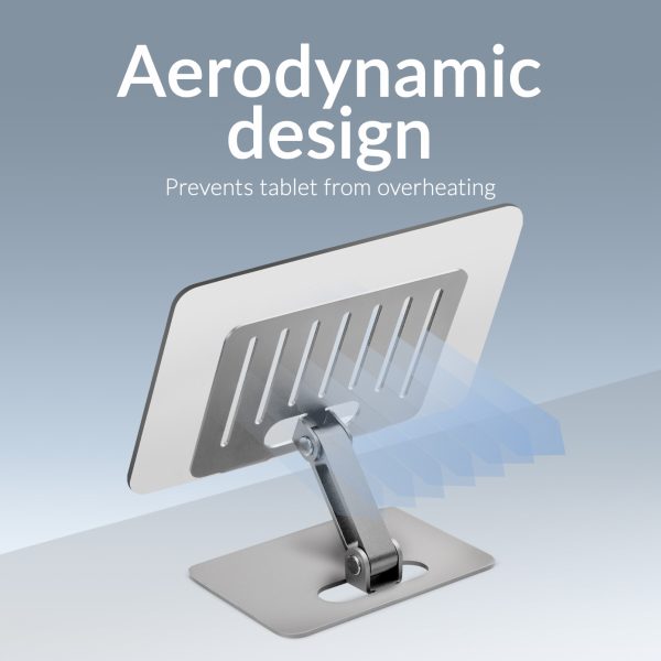 Mobilize Foldable Aluminium Tablet Stand Silver - Afbeelding 5