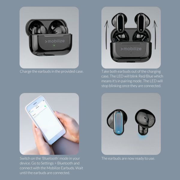 Mobilize Bluetooth Tws Earbuds Mini Black - Afbeelding 6