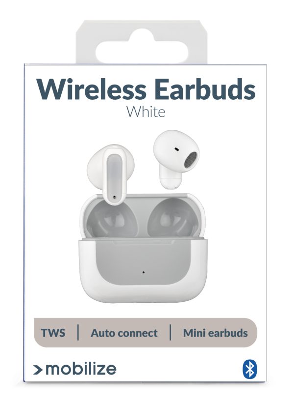 Mobilize Bluetooth Tws Earbuds Mini White - Afbeelding 9
