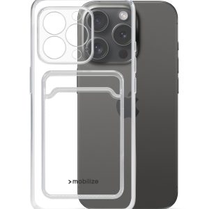 Mobilize Gelly Card Case Apple Iphone 15 Pro Clear