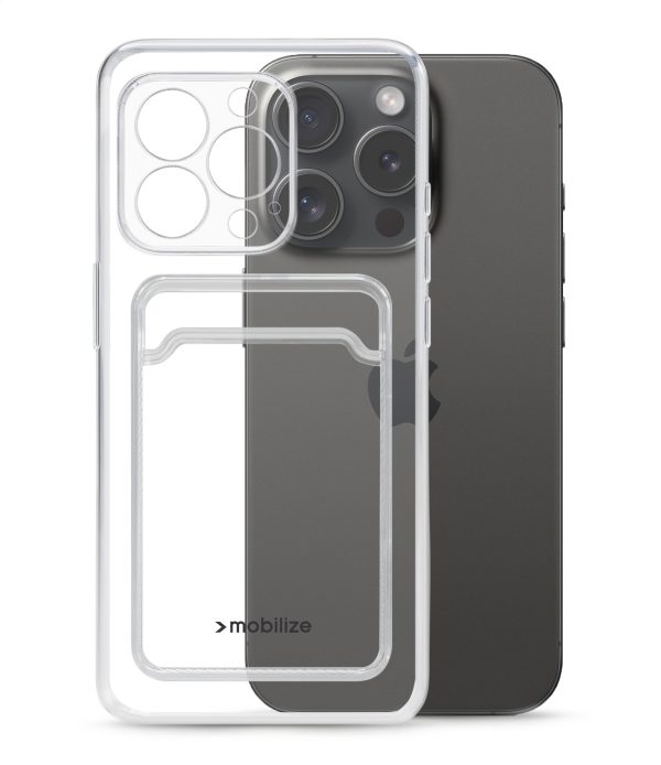Mobilize Gelly Card Case Apple Iphone 15 Pro Clear