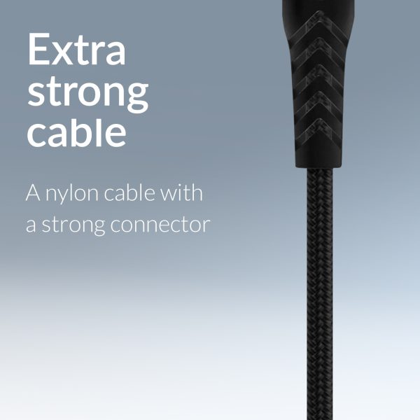 Mobilize Strong Nylon Cable Usb-C To Usb-C 20Cm. 100W Black - Afbeelding 4