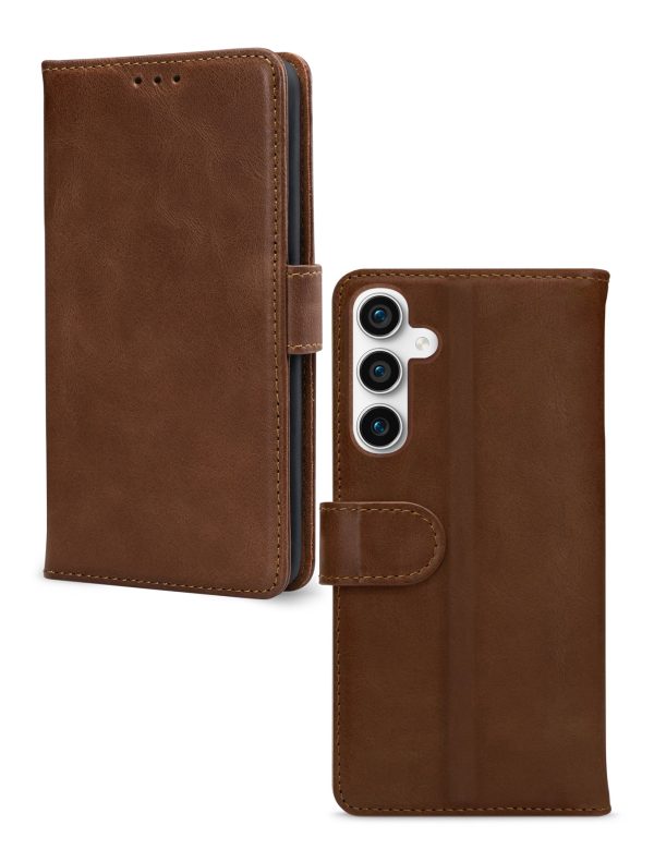 Mobilize Leather Wallet Samsung Galaxy S23 Fe 5G Brown - Afbeelding 2