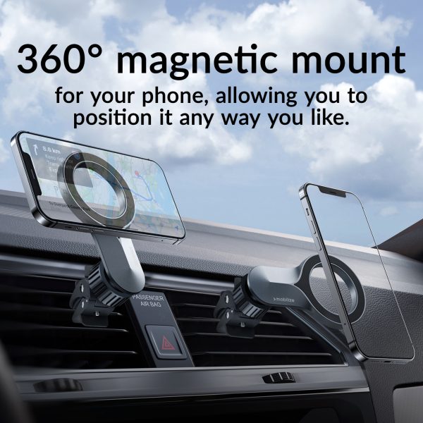 Mobilize Magsafe Airvent Holder Black - Afbeelding 6