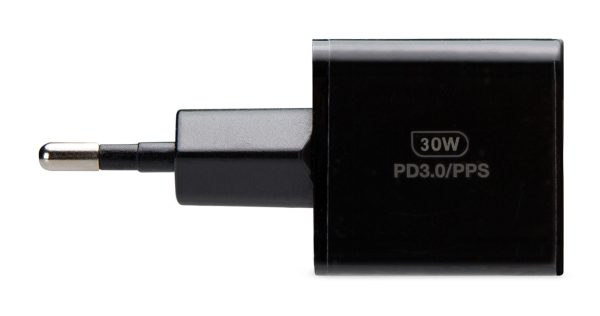 Mobilize Wall Charger Usb-C Gan 30W With Pd/Pps + Usb-C Nylon Cable 1.2M Black - Afbeelding 3