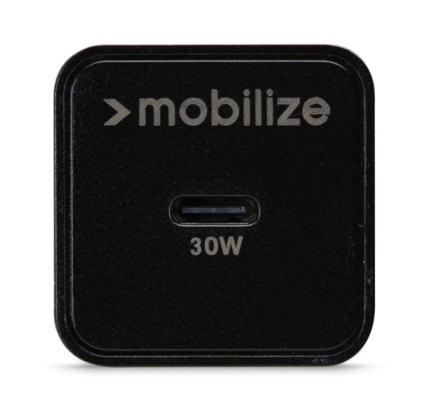 Mobilize Wall Charger Usb-C Gan 30W With Pd/Pps + Usb-C Nylon Cable 1.2M Black - Afbeelding 4