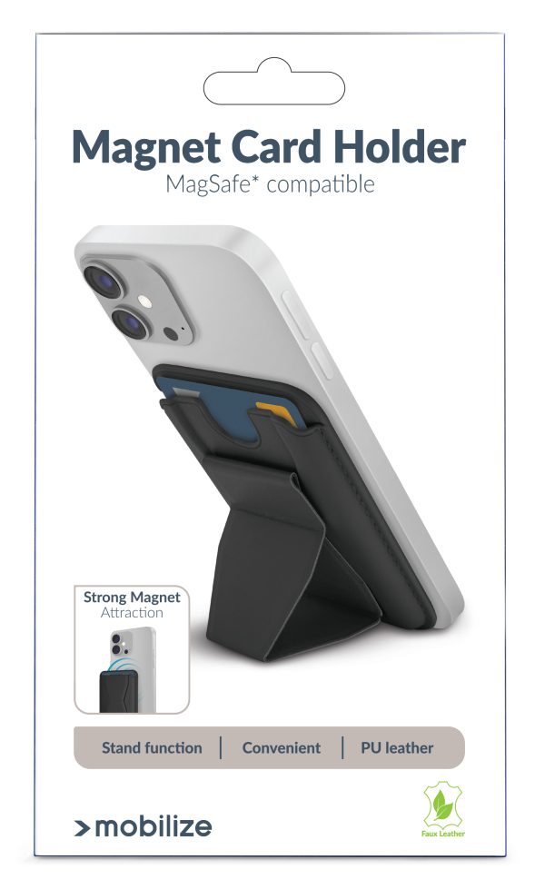 Mobilize Magsafe Compatible Magnet Card Holder Black - Afbeelding 6