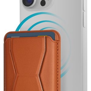 Mobilize Magsafe Compatible Magnet Card Holder Brown