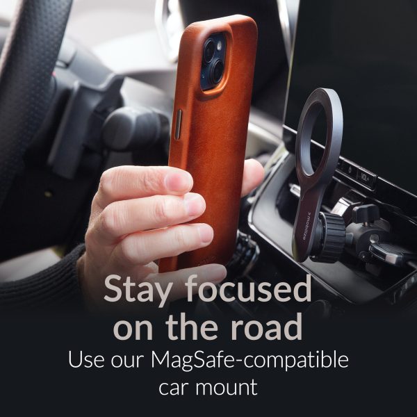Mobilize Magsafe Compatible Premium Leather Case Apple Iphone 15 Pro Burned Cognac - Afbeelding 7