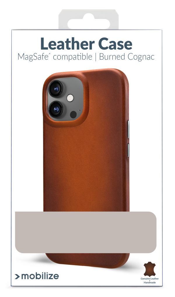 Mobilize Magsafe Compatible Premium Leather Case Apple Iphone 15 Pro Burned Cognac - Afbeelding 9
