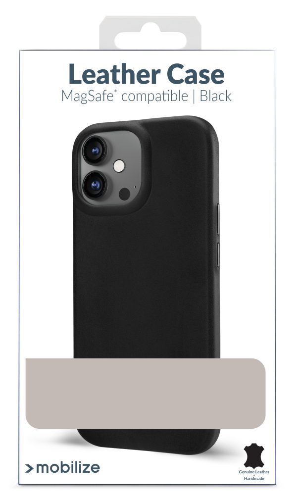 Mobilize Magsafe Compatible Premium Leather Case Apple Iphone 15 Plus Black - Afbeelding 9