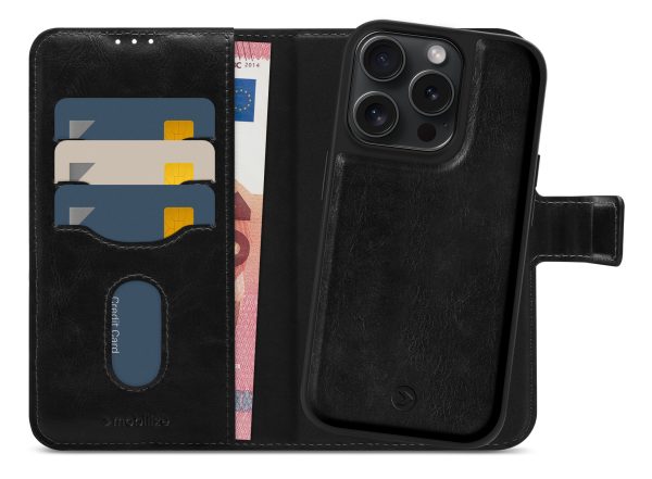 Mobilize 2In1 Magsafe Compatible Gelly Wallet Case Apple Iphone 15 Pro Black