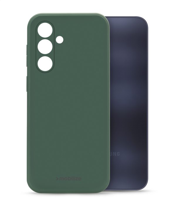 Mobilize Rubber Gelly Case Samsung Galaxy A25 5G Matt Green