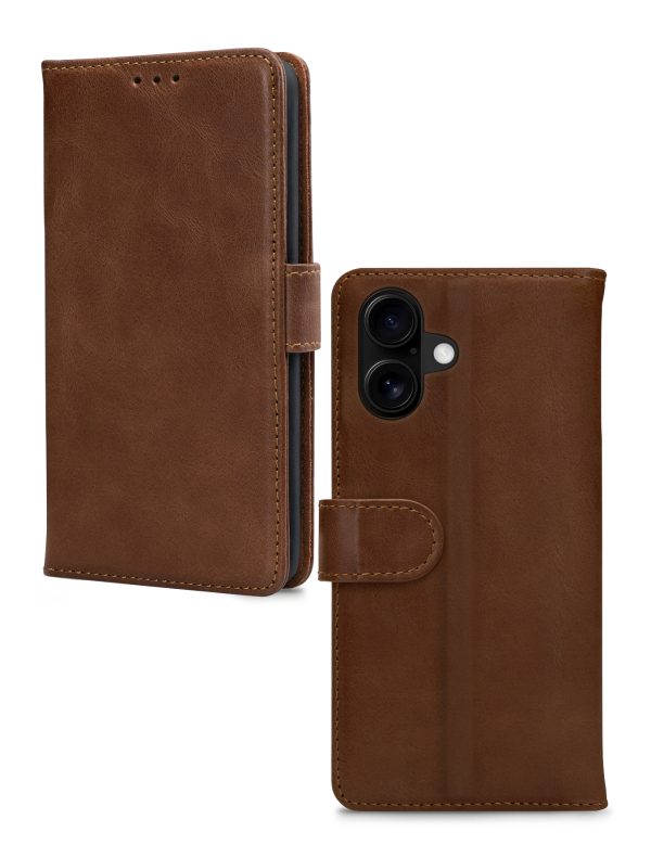 Mobilize Leather Wallet Apple Iphone 16 Plus Brown - Afbeelding 2