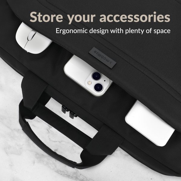 Mobilize Waterresistant Laptop Bag Up To 17.3Inch Black - Afbeelding 6