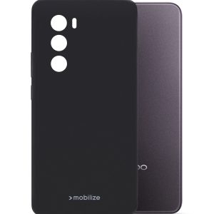 Mobilize Rubber Gelly Case Oppo Reno12 Matt Black