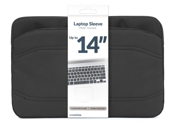 Mobilize Waterresistant Laptop Sleeve Up To 14Inch Black - Afbeelding 9