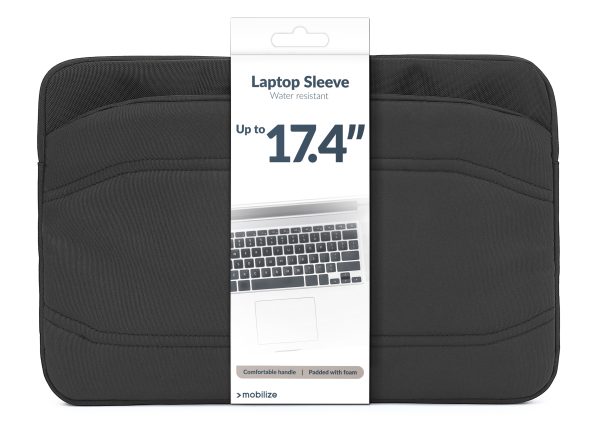 Mobilize Waterresistant Laptop Sleeve Up To 17.4Inch Black - Afbeelding 9