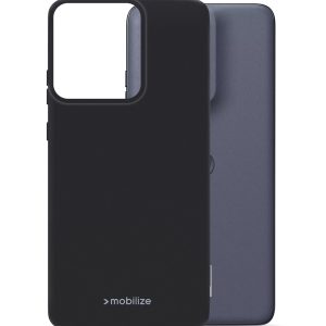 Mobilize Rubber Gelly Case Motorola Edge 50 Neo Matt Black