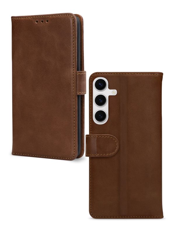 Mobilize Leather Wallet Samsung Galaxy S24 Fe Brown - Afbeelding 2