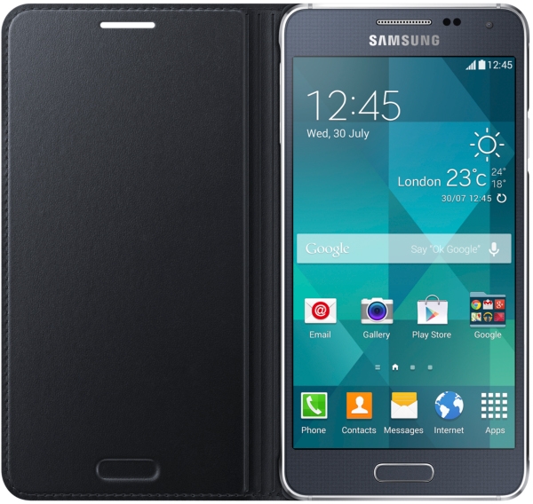 Samsung Ef-Fg850Bbegww Samsung Flip Cover Galaxy Alpha Black - Afbeelding 4