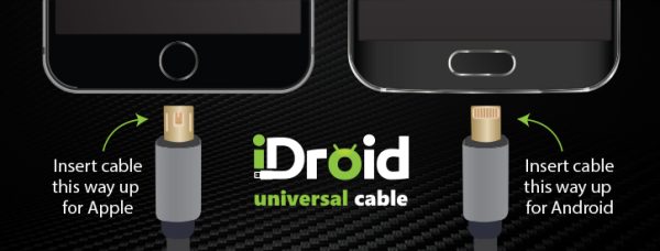 Idroid Max Universal Charging And Data Cable Black - Afbeelding 6