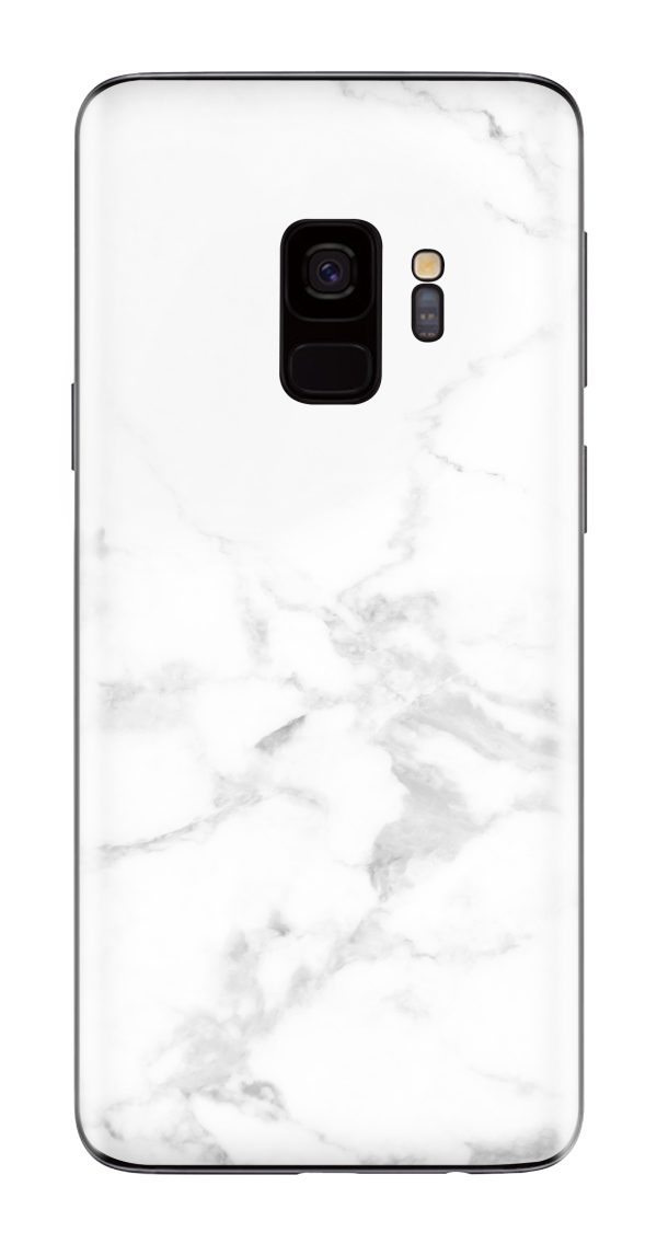 My Style Phoneskin For Samsung Galaxy S9 White Marble - Afbeelding 2