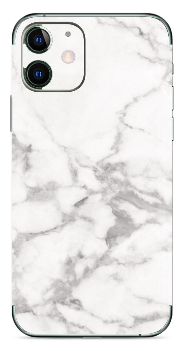 My Style Phoneskin For Apple Iphone 11 White Marble - Afbeelding 2